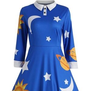 Miss Frizzle Costume Planet Dress Size Medium